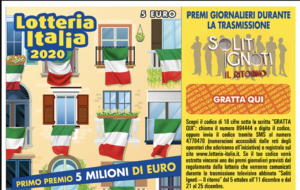 Lotteria Italia, Campania baciata dalla fortuna: 500mila euro ad Altavilla Irpinia