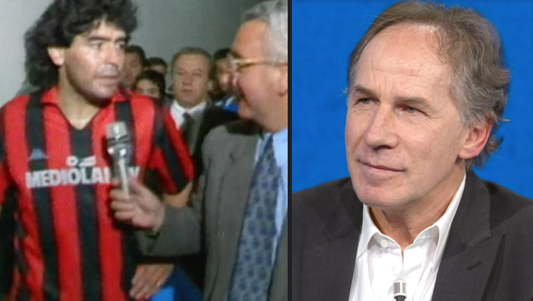 Baresi si commuove in tv ricordando Maradona: "Poteva farlo solo Diego"