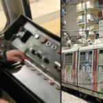 Forza la cabina e va al 'comando' della Vesuviana, il video su TikTok: "Come al luna park"