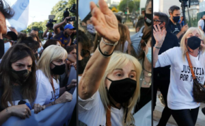 Aggredita la famiglia di Diego Armando Maradona. Folla in strada a Buenos Aires per urlare 'Giustizia per Diego'. Moglie e figlie lasciano il corteo