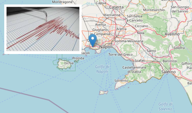 Terremoto a Napoli, sciame sismico ai Campi Flegrei