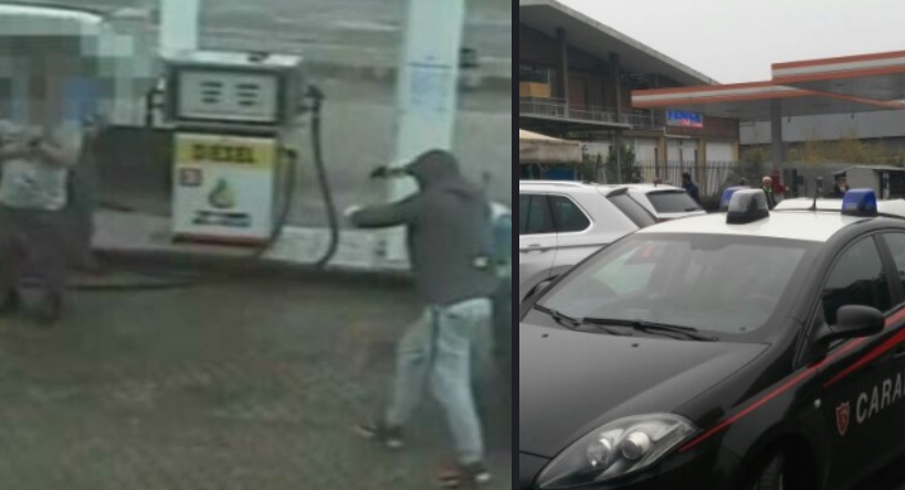 Vogliono rubargli l'auto mentre fa benzina, la vittima si difende poi parte lo sparo: far west nel Napoletano