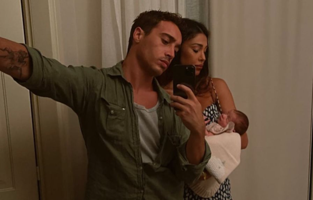 Belen Rodriguez, prima foto di famiglia con Luna Marì e Antonino Spinalbese