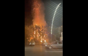 incendio villa comunale napoli