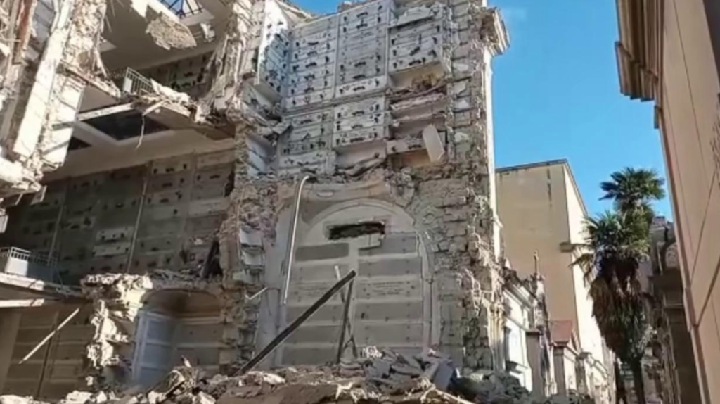 Crollo cimitero Poggioreale