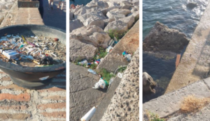 Lungomare rovinato dai zozzoni