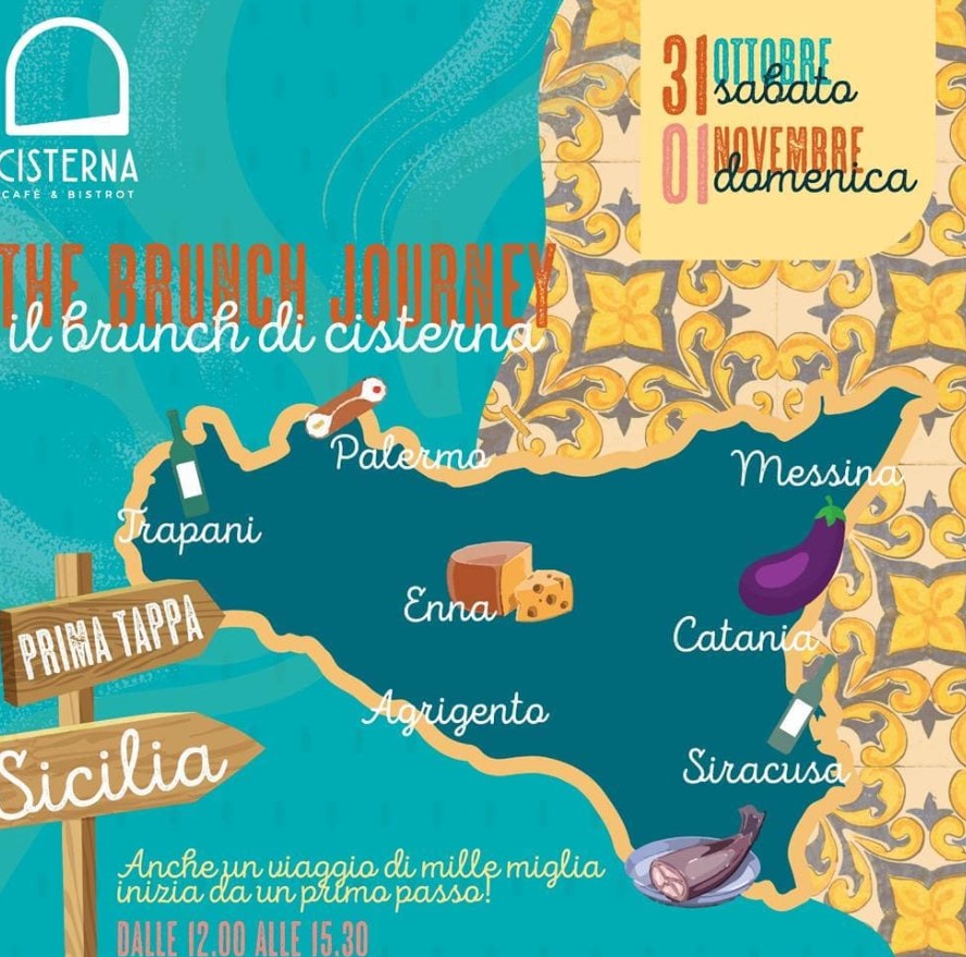 I ristoranti puntano sul pranzo, da Cisterna Bistrot arriva il brunch itinerante: prima tappa in Sicilia