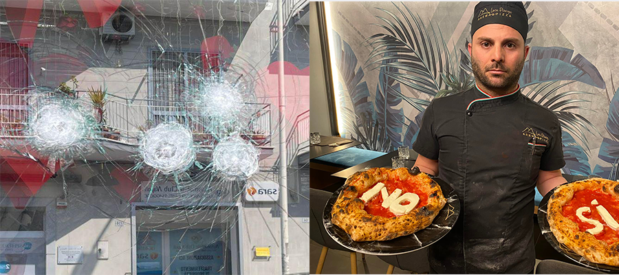 Spari a pizzerie di Frattamaggiore