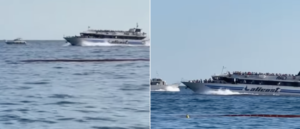 Traghetti vicino alla costa a Maiori