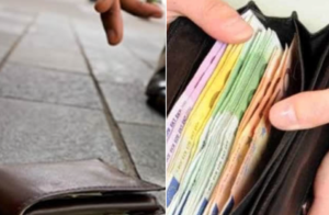 Trova e restituisce portafogli con 4mila euro