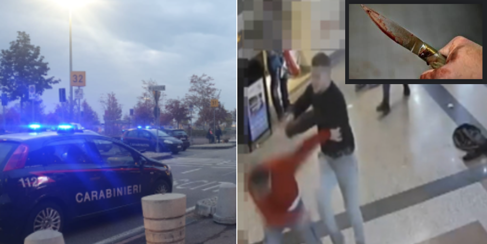 Uomo accoltellato nel supermercato