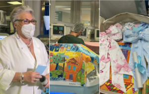 Va in pensione e regala dei doni ai bimbi in terapia intensiva