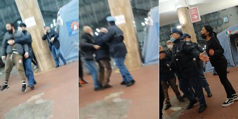 aggressione pellegrini