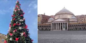 albero natale piazza plebiscito