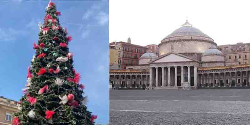 albero natale piazza plebiscito