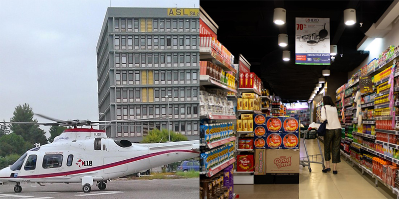 bambina 16 mesi schiacciata carrello spesa