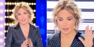 barbara d'urso si arrabbia