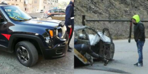 cadavere auto in fiamme acerra