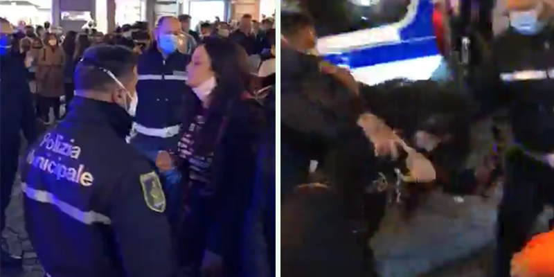 Caos al Vomero, la ragazza portata via dalla Municipale: "Non è andata così, non ho sputato contro nessuno"