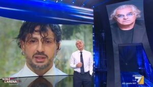 Fabrizio Corona a Non è l'Arena svela retroscena sulla Gregoraci e Briatore, Giletti: "Io mi dissocio"