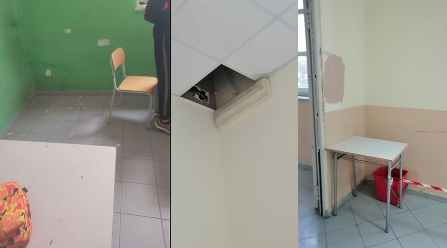 crollo calcinacci scuola corso malta