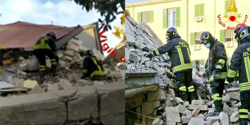 crollo cancello di scalo