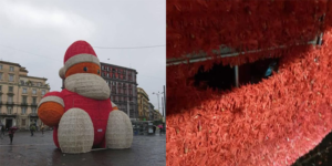danneggiata luminaria babbo natale piazza garbiladi