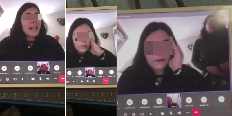 Esame in videoconferenza, il prof sgrida l'alunna: "E' mai possibile che devo essere mortificata"