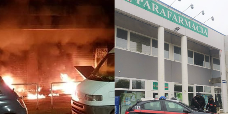 esplosione bomba carta parafarmacia agropoli