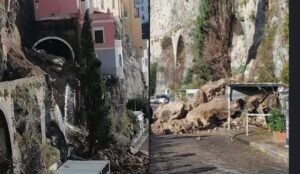 Frana in Costiera, crolla un'intera parete rocciosa: "Ore per liberare la strada, speriamo non ci siano vittime"