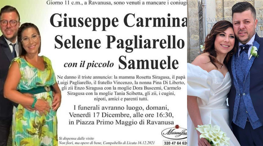 funerali selene pagliarello giuseppe carmina samuele