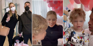 Chiara Ferragni e Fedez tornano a casa con Vittoria, il gesto di Leone: "E' nero"