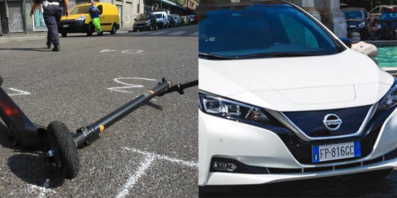 Grave incidente in monopattino per un giovane, tassista lo salva: "Non potevo lasciarlo andare"