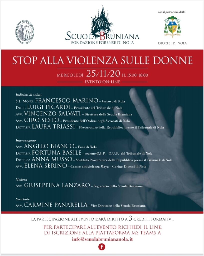 Scuola Bruniana: “Stop alla violenza sulle donne”