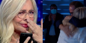 mara venier in lacrime