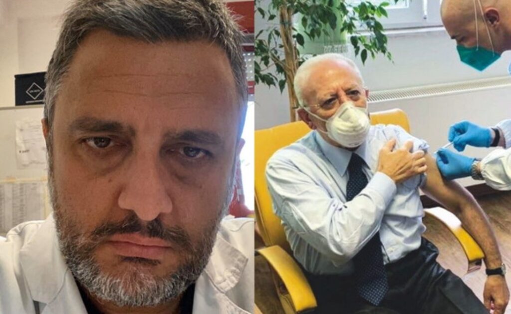 Vaccino De Luca, medico del Cotugno lancia l'accusa: "Doveva essere mia o di un altro collega"