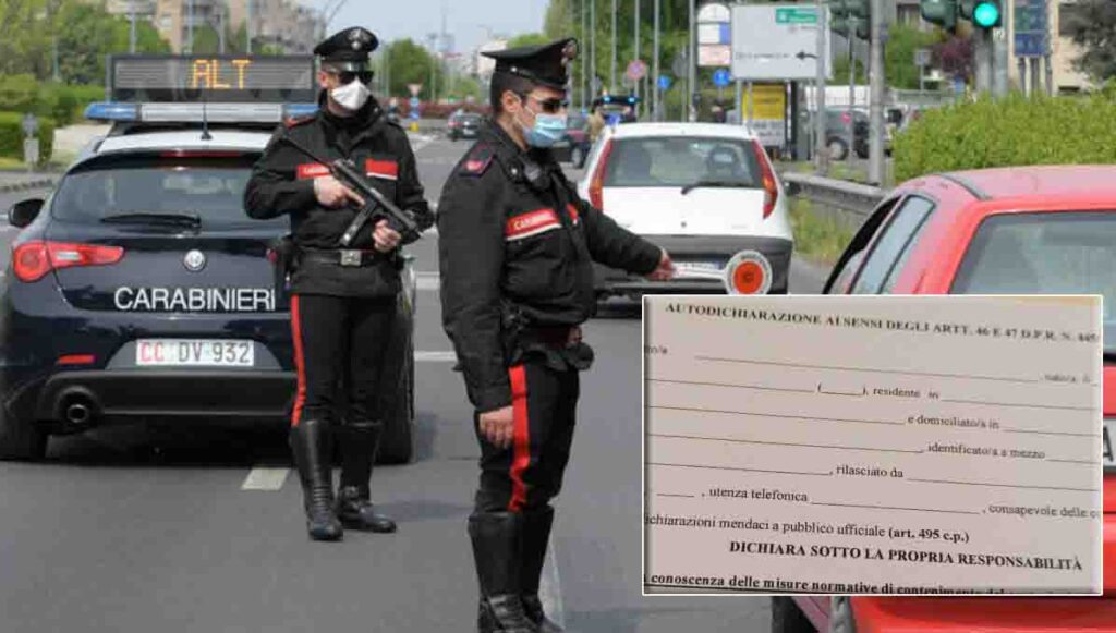 Coprifuoco in Campania e spostamenti bloccati: il modello di autocertificazione per spostarsi