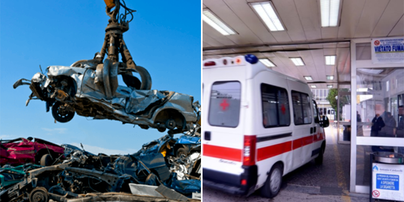 muore schiacciato auto gru casalnuovo