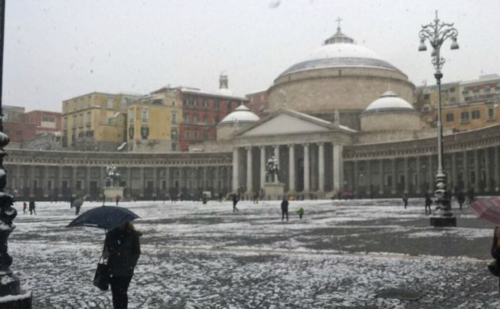 neve gelo napoli quando