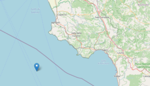 scossa terremoto al largo di pollica
