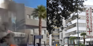 si dà fuoco davanti caserma muore cardarelli