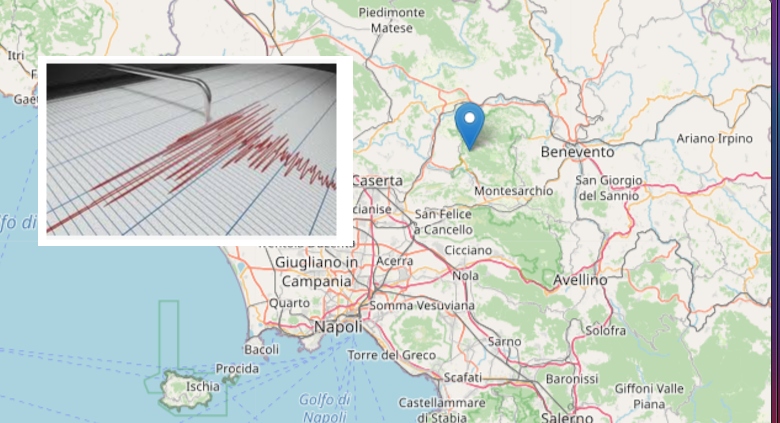 Terremoto in provincia di Benevento, trema la terra in Campania