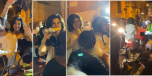 Tony e Tina Colombo in giro per i Quartieri Spagnoli in scooter: "Cattivo esempio"