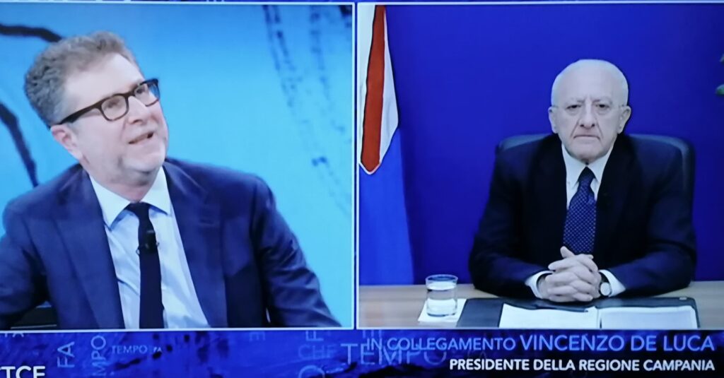 vincenzo de luca che tempo che fa
