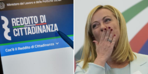 Giorgia Meloni e il reddito di cittadinanza