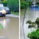 Ambulanza non può soccorrere strada allagata