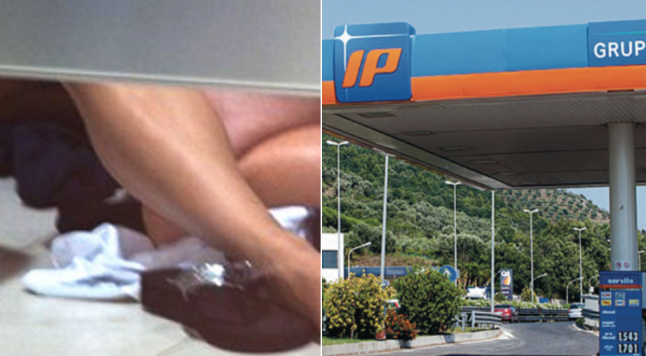 Atti osceni nell'area di servizio in tangenziale