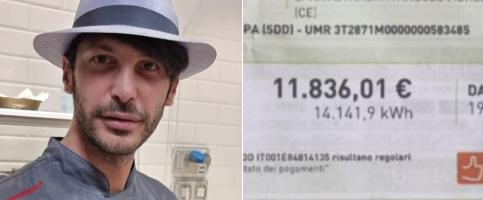 Bolletta da 11mila euro per il pizzaiolo Salvatore Lioniello
