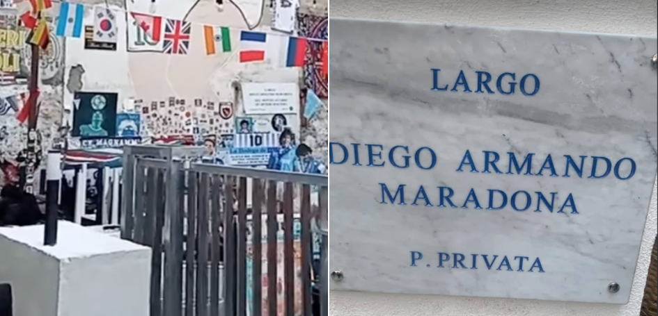 Cancello murale Maradona Quartieri Spagnoli