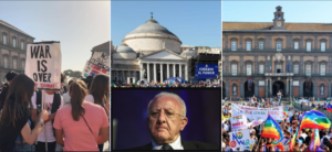 De Luca e la manifestazione per la pace